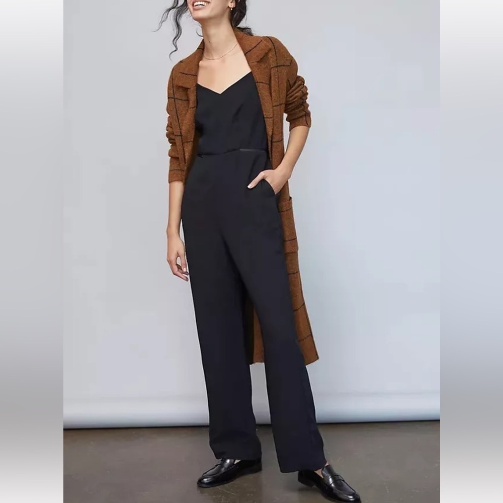 Maeve by Anthropologie Magdalena Jumpsuit Black Size 0P